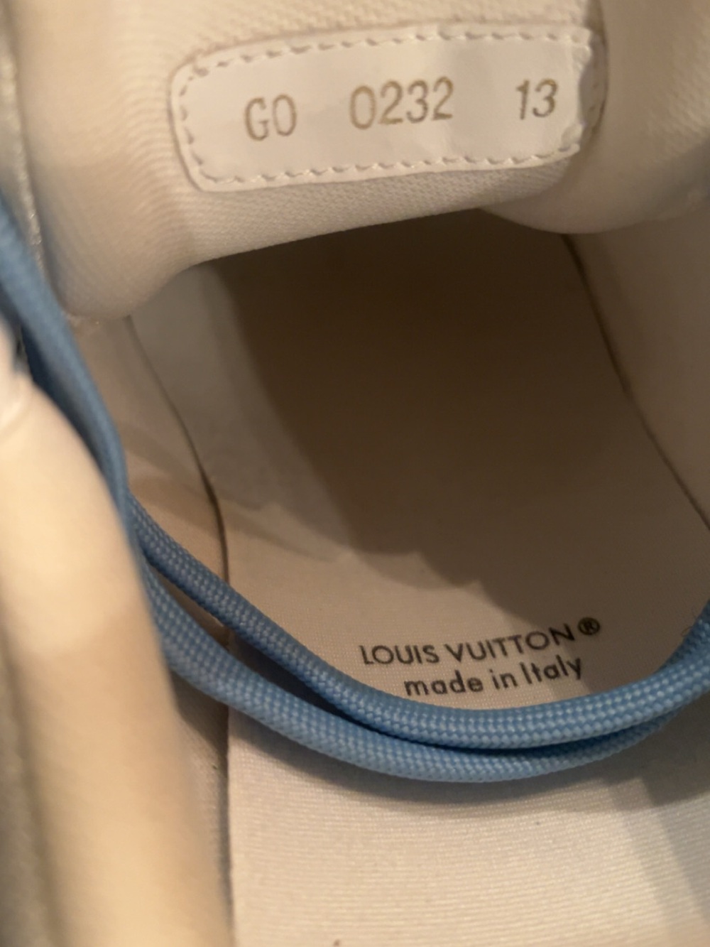 Louis Vuitton Men’s Sneakers in Light Blue and White - Picture 2 of 5